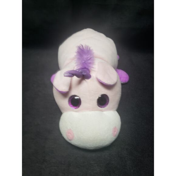 Flip A Zoo Stuffed Plush Animal/s Pink & Purple Unicorn & Blue Eyed Elephant - Picture 7 of 11